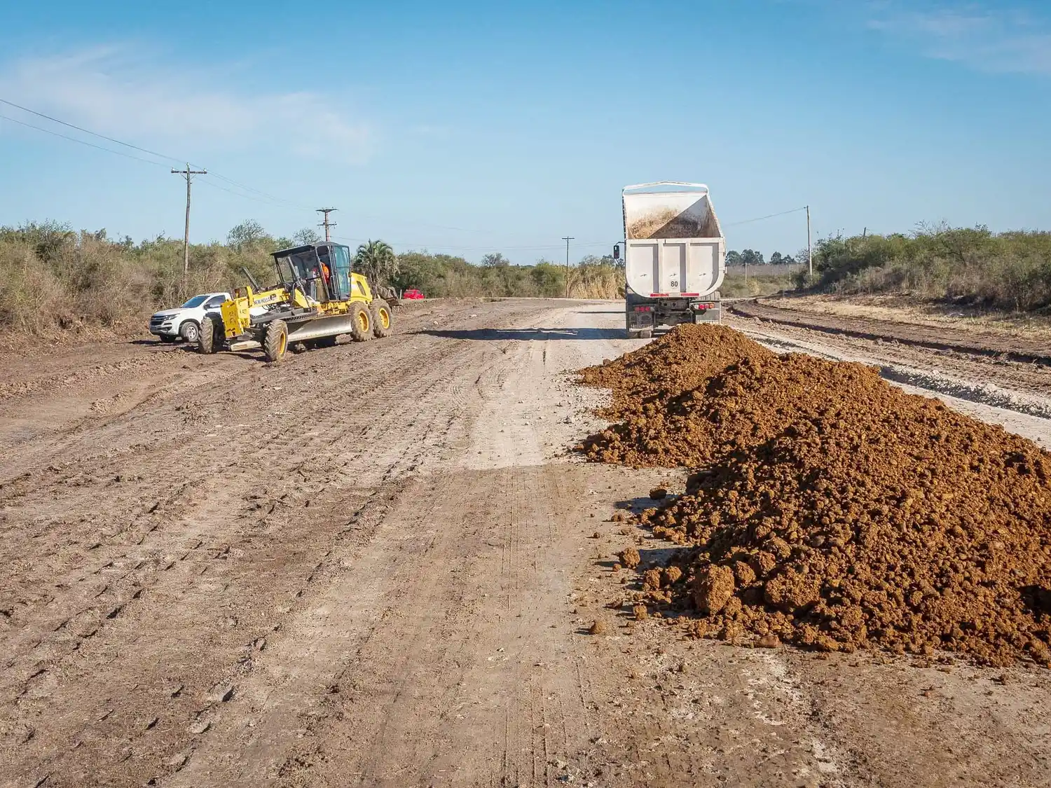 Continúan las mejoras en la ruta provincial Nº 5 en Federal