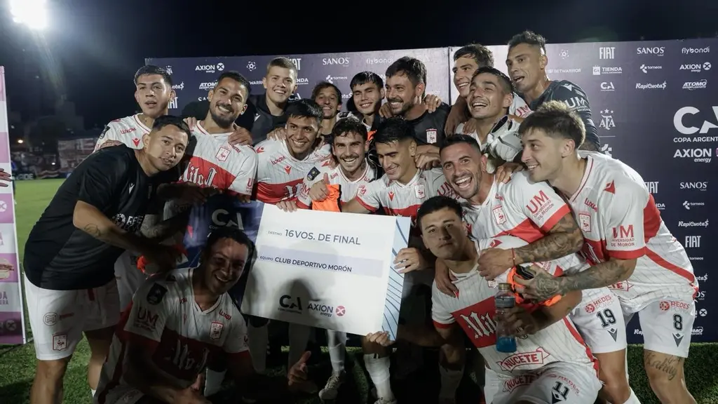 El "Gallito" de Morón eliminó al Tomba mendocino y sigue en la Copa Argentina. Foto: Copa Arg.