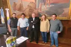 Fabián Rogel se reunió con la intendenta Verónica Berisso.