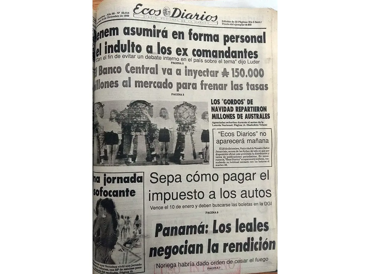 Domingo 24 de diciembre de 1989