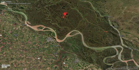 Volvieron los incendios en islas: registran alrededor de 24 focos en una semana en Lechiguanas