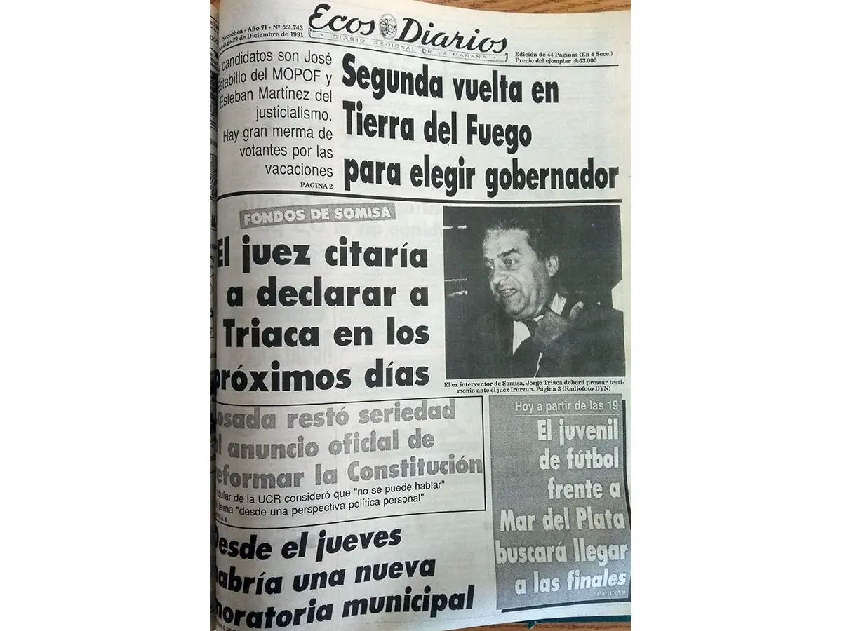 Domingo 29 de diciembre de 1991