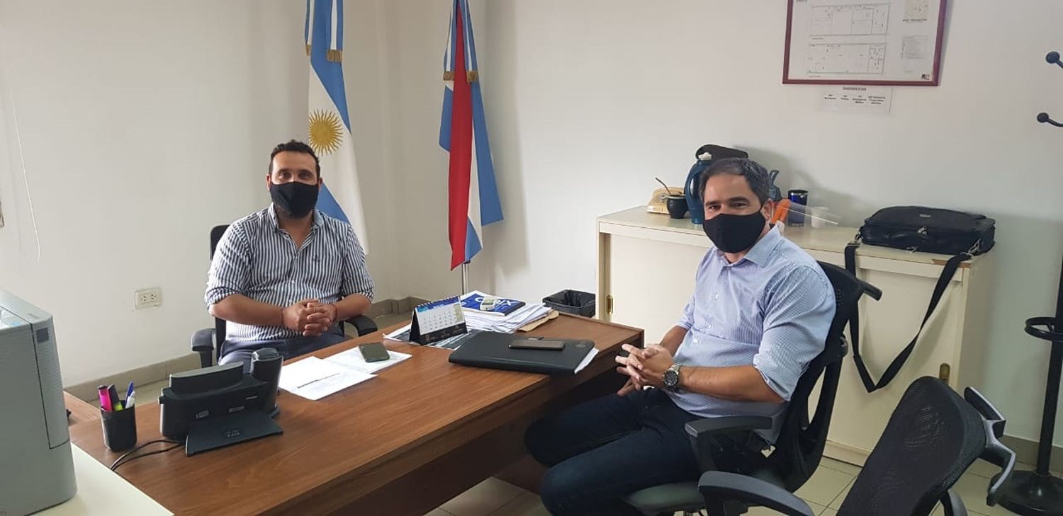El Intendente de Larroque visitó al gerente de Anses Gualeguaychú