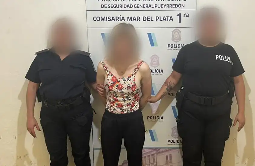 Las cámaras la vieron y fue atrapada por la Policía.
