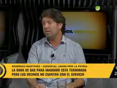 La obra de gas para Maggiori esta terminada pero los vecinos no cuentan con el servicio