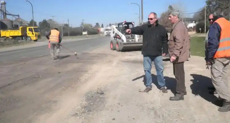 Bacheo en camino Crucero General Belgrano