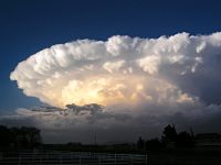 Una tormenta supercelda amenaza la provincia