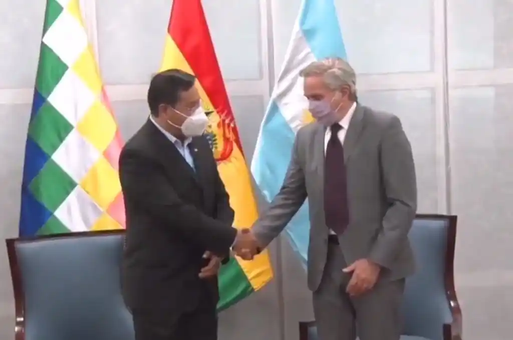 Felipe Solá se reunió en La Paz con el presidente de Bolivia