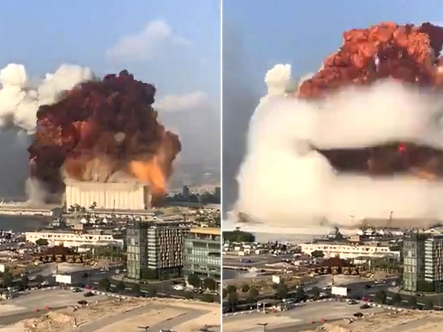 Impresionante explosión en el puerto de Beirut