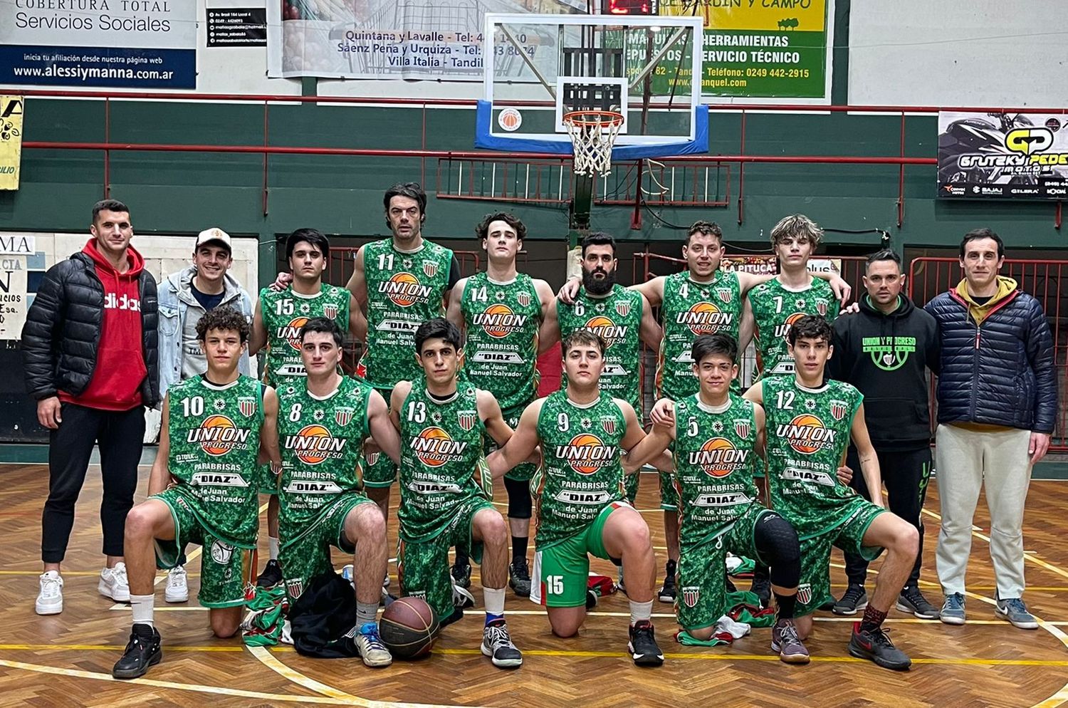 Unión y Progreso, actual campeón del básquetbol local.