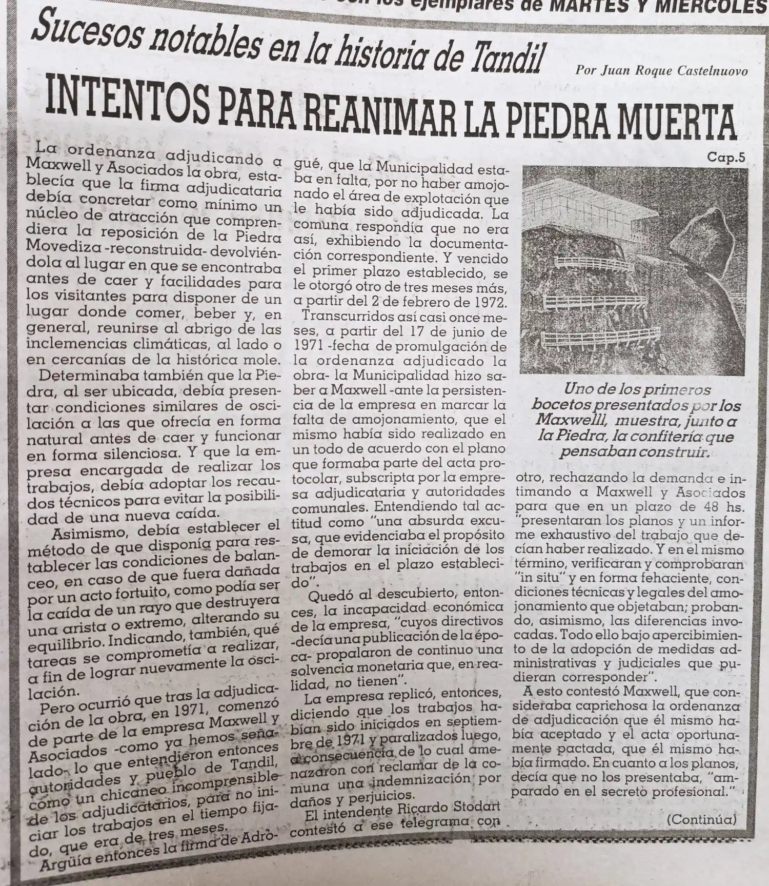 Intentos para reanimar la piedra muerta      Cap. 6