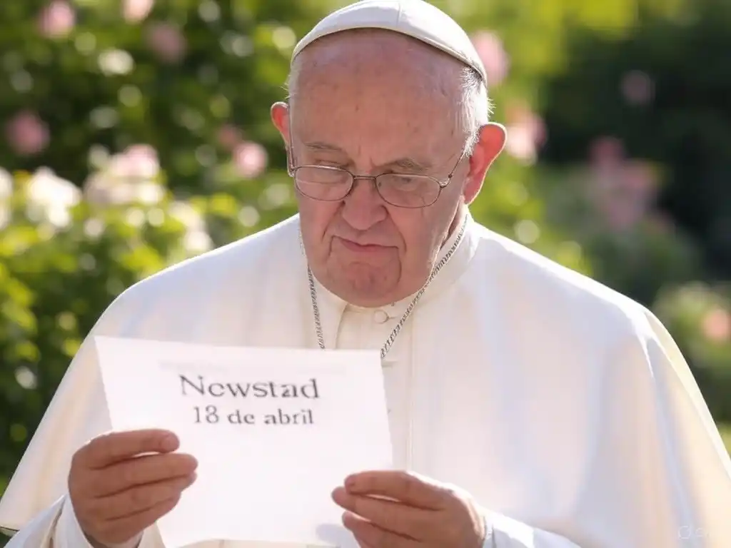 Santoral. Francisco, leyendo el Santoral del 18 de abril.