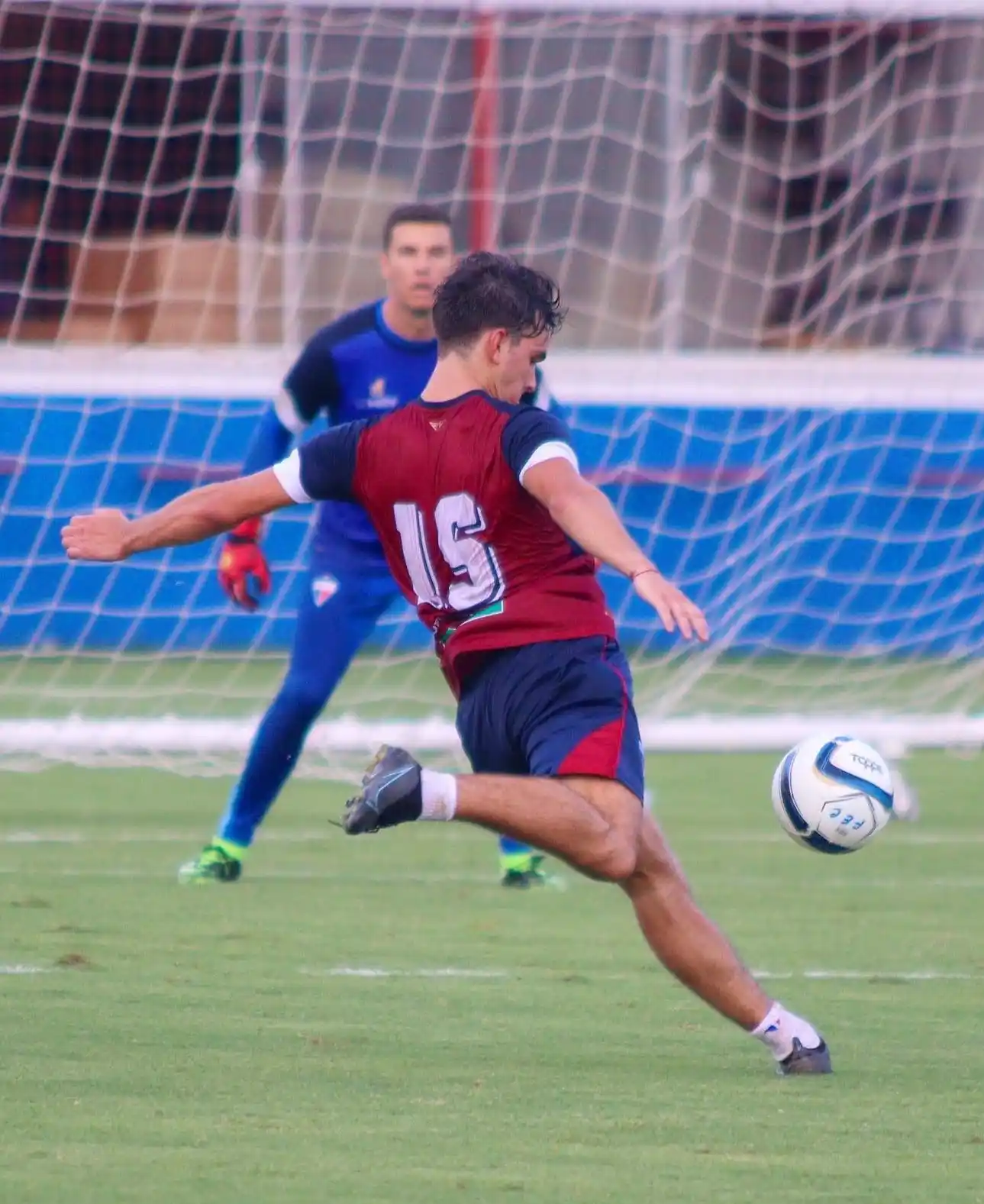 Depietri, entrenándose en Fortaleza.