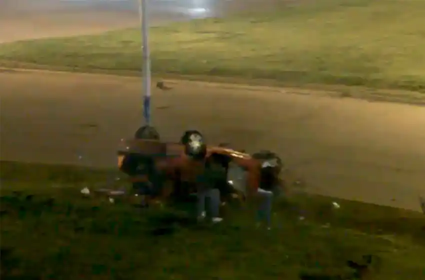 Video: mirá cómo fue el accidente en Luro y Champagnat