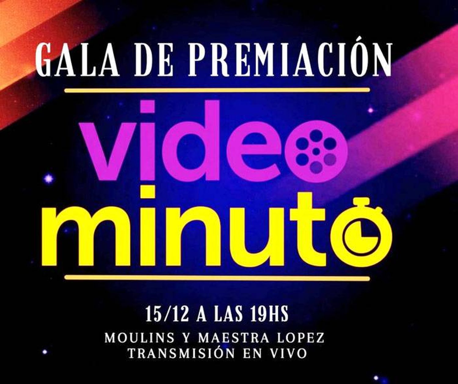 Gala de premiación del  certamen Video Minuto 2021