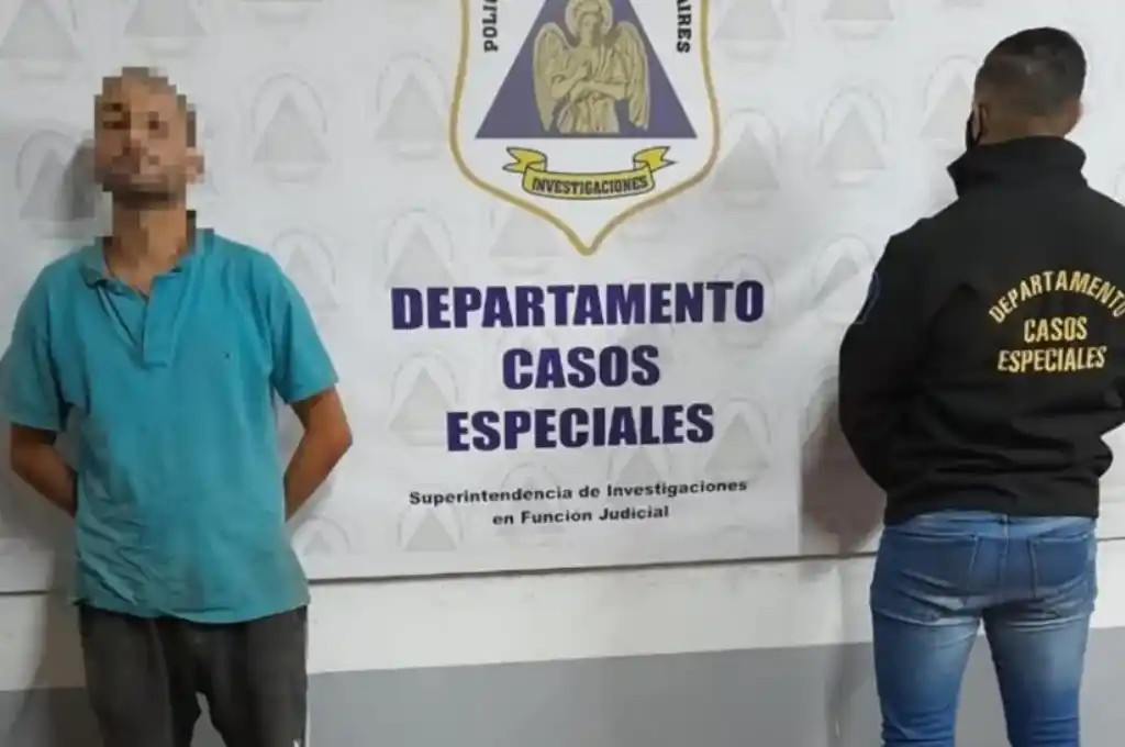 Estaba prófugo, quiso escapar nadando por un arroyo y lo arrestaron