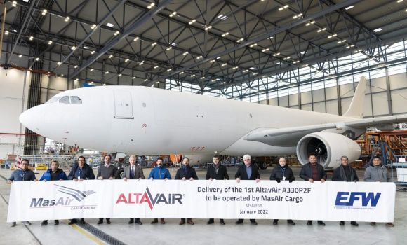 MasAir Cargo takes delivery of the first Airbus A330 converted into freighter in Latin America