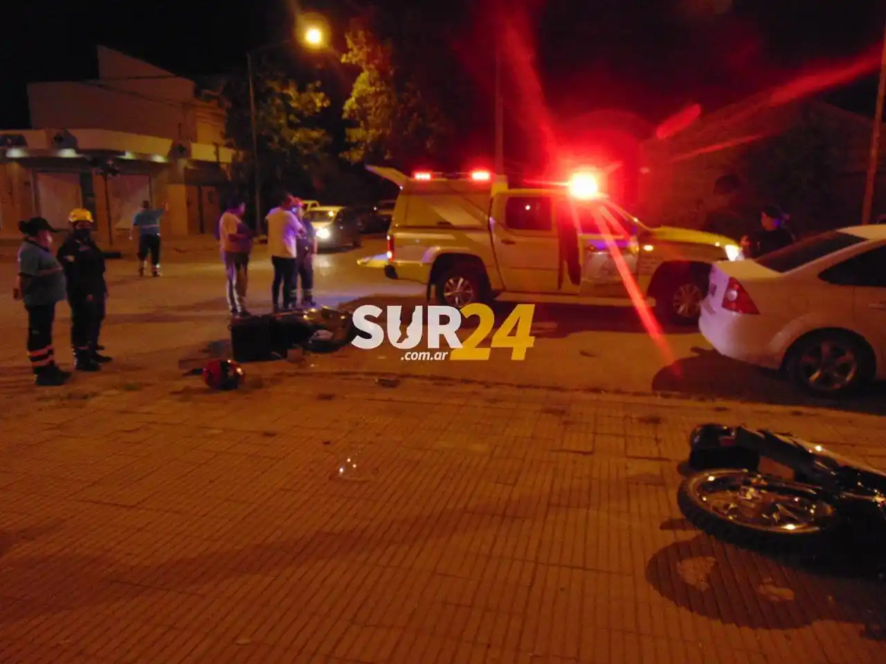 Venado Tuerto: violento accidente entre dos motociclistas
