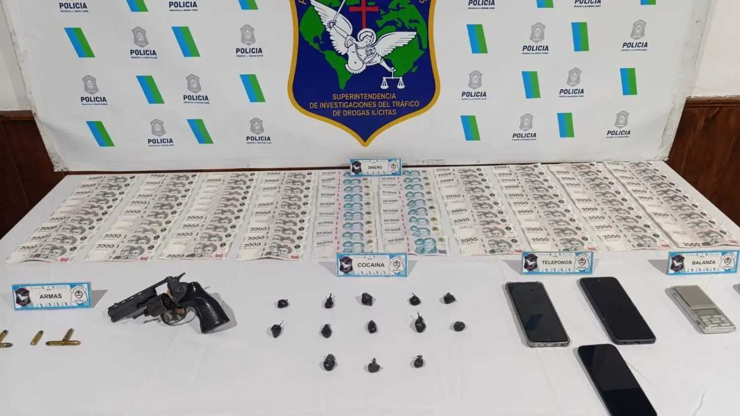 Los elementos secuestrados