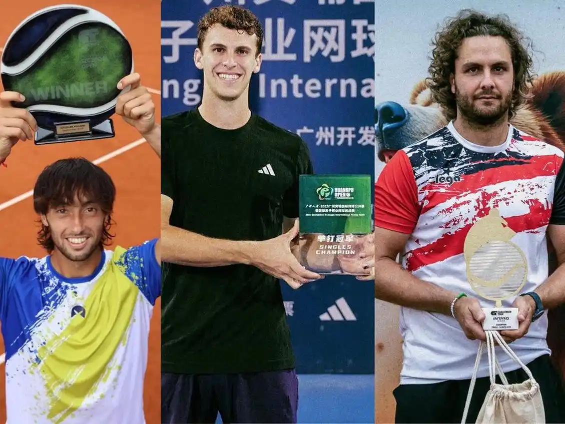 Tirante,Cerúndolo y Trungellitti campeones en Challengers .Foto:NA