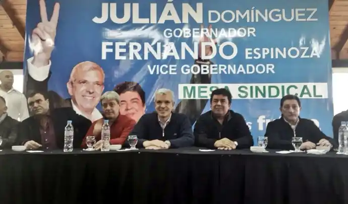 Domínguez y Espinoza: "La fórmula la definimos con Cristina, la CGT y los intendentes"