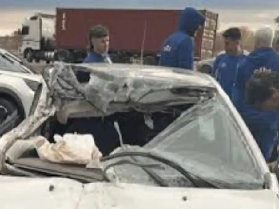 Así quedo el auto después del siniestro. (Foto: Gentilezas)