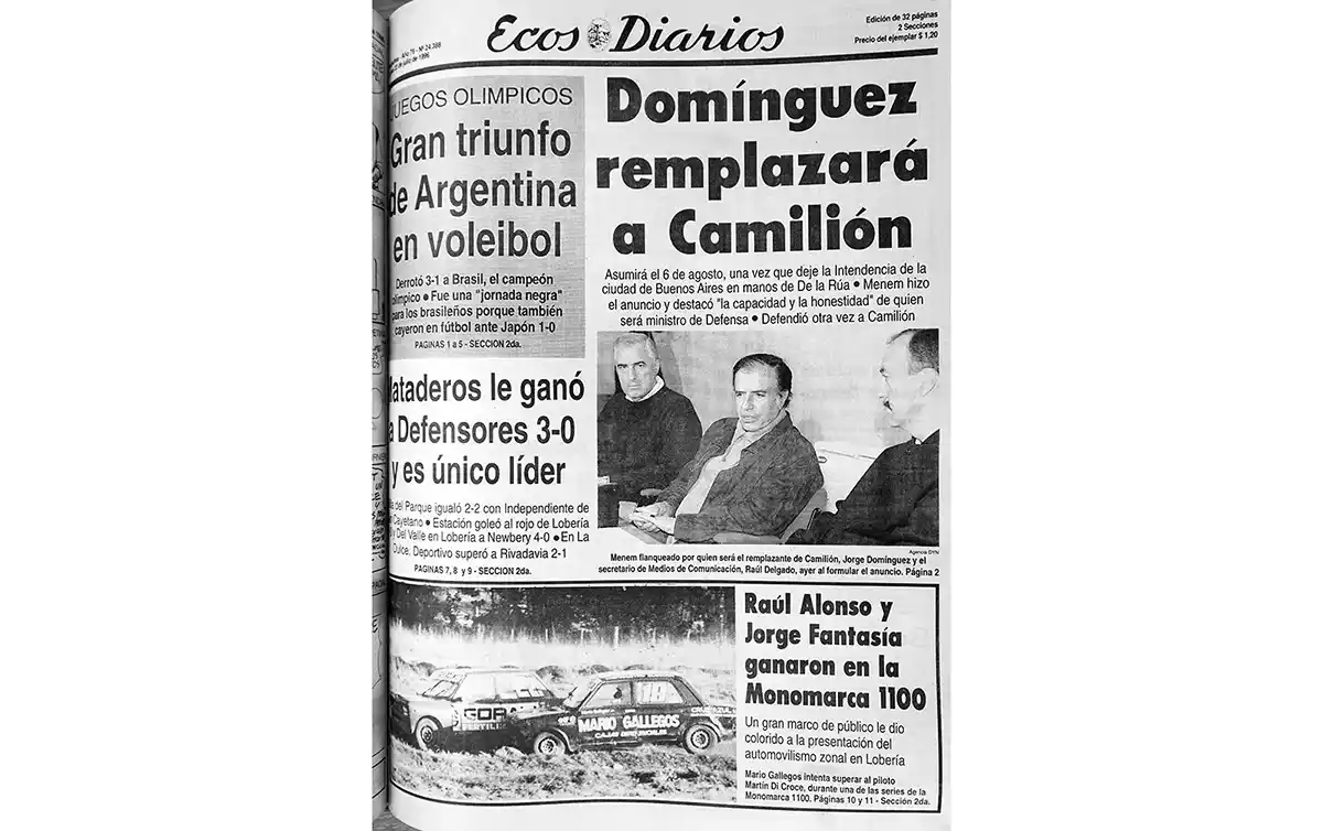 Lunes 22 de julio de 1996