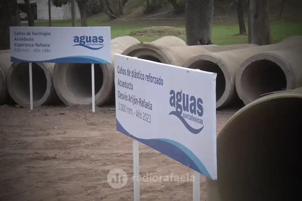 Acueducto Desvío Arijón – Rafaela: Perotti habilitó una obra que resuelve el acceso al agua potable (archivo)