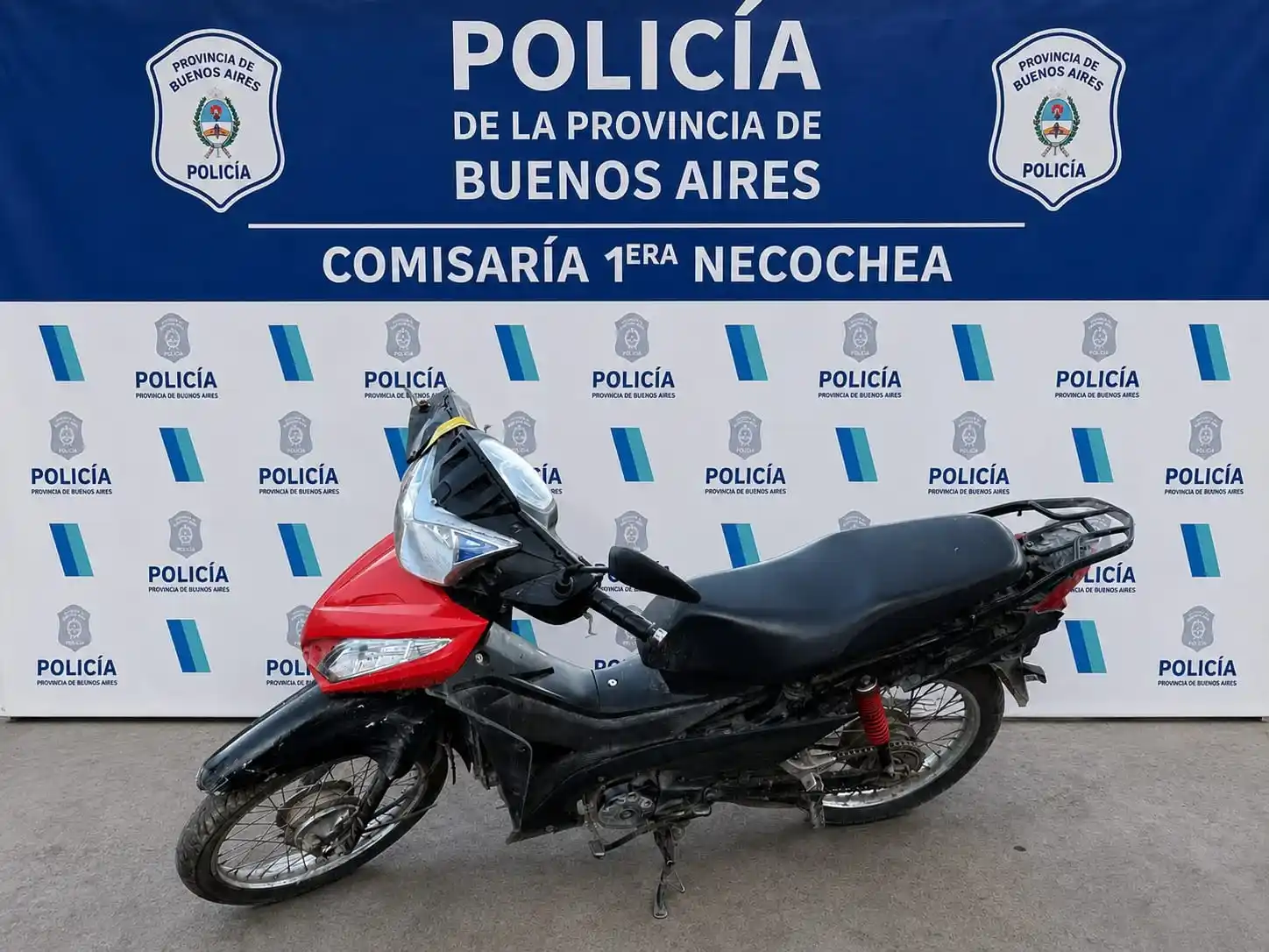 La moto recuperada