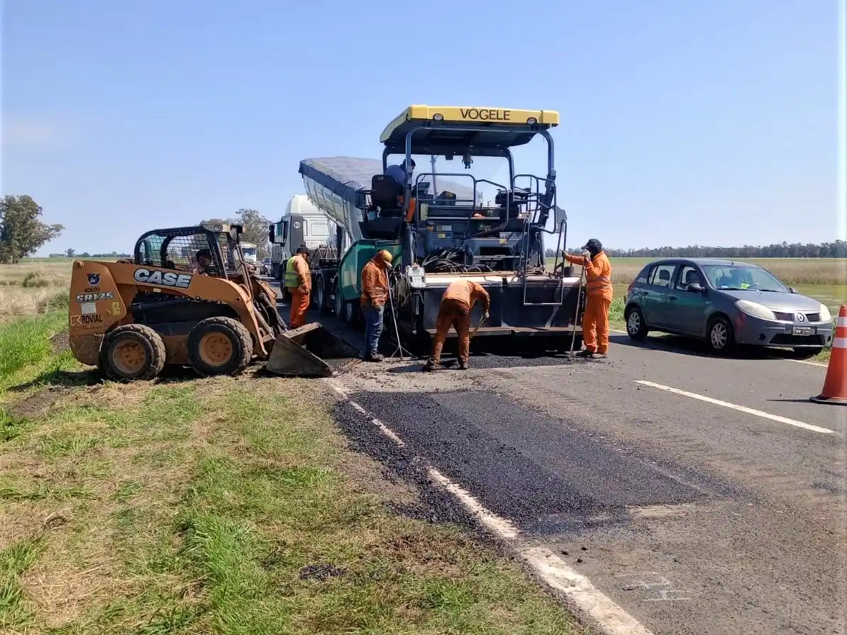 Los trabajos forman parte del plan de mejoras previsto sobre el corredor que conecta Zavalla (RN A012) con Rufino (RN 7). Foto: Vialidad Nacional.