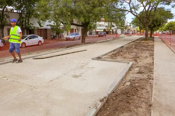 Paseo Avenida Parque: avanza la obra entre 25 de Mayo y Urquiza