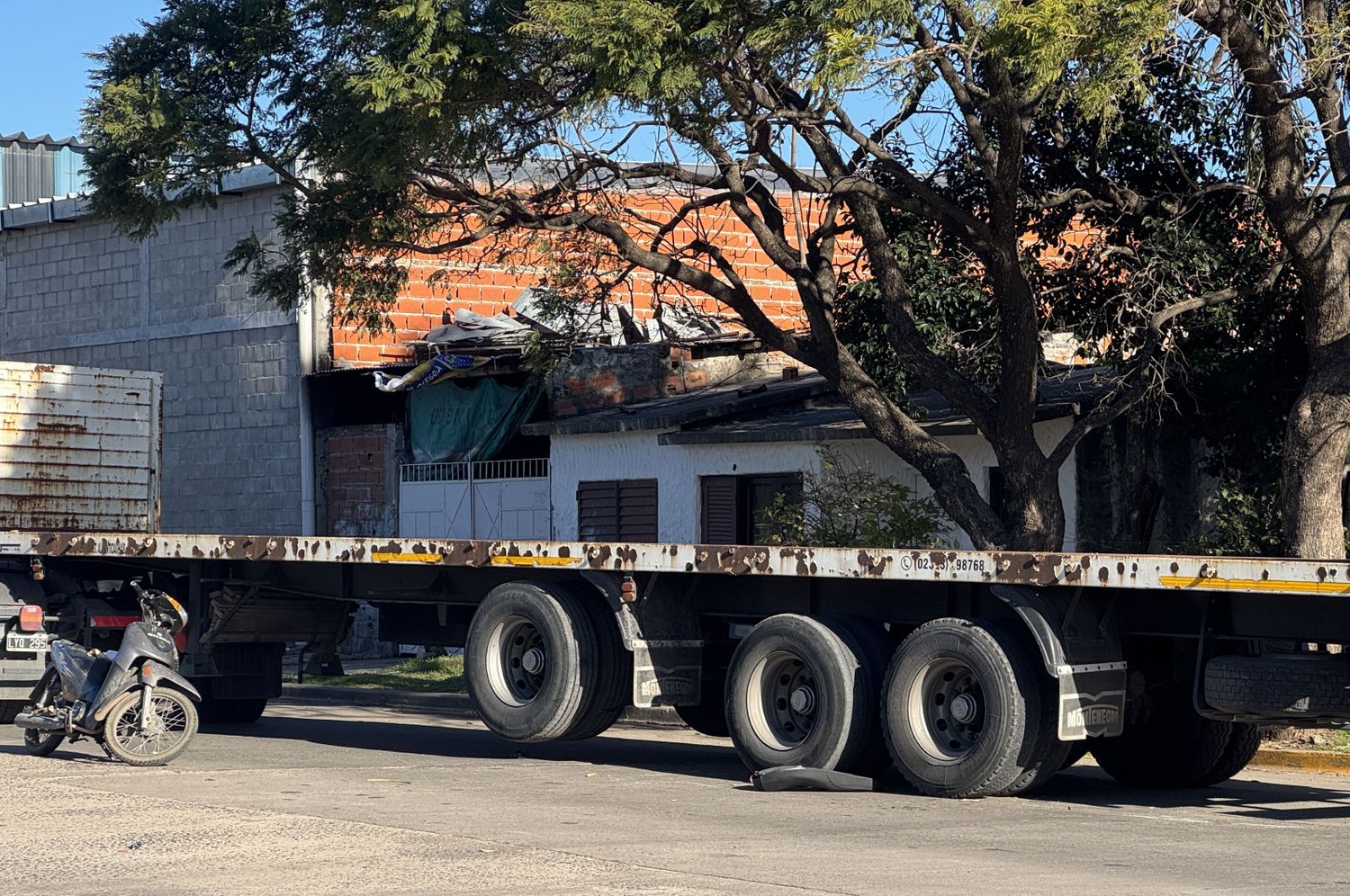 El accidente ocurrió este miércoles por la mañana.