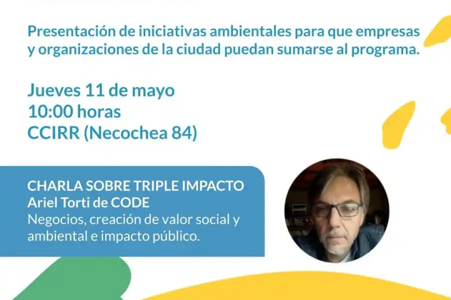 Este jueves 11 de mayo, a partir de las 10.00, se realizará la presentación de propuestas 2023 del programa municipal Instituciones Sustentables