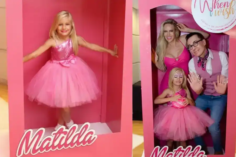 Fotos y videos del “cumpleaños Barbie” que Luciana Salazar organizó para su hija Matilda