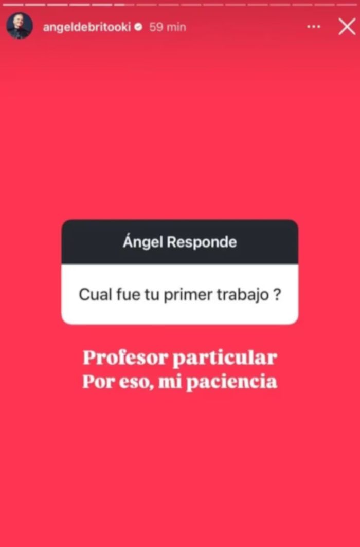 Ángel de Brito contó cuál fue su primer trabajo