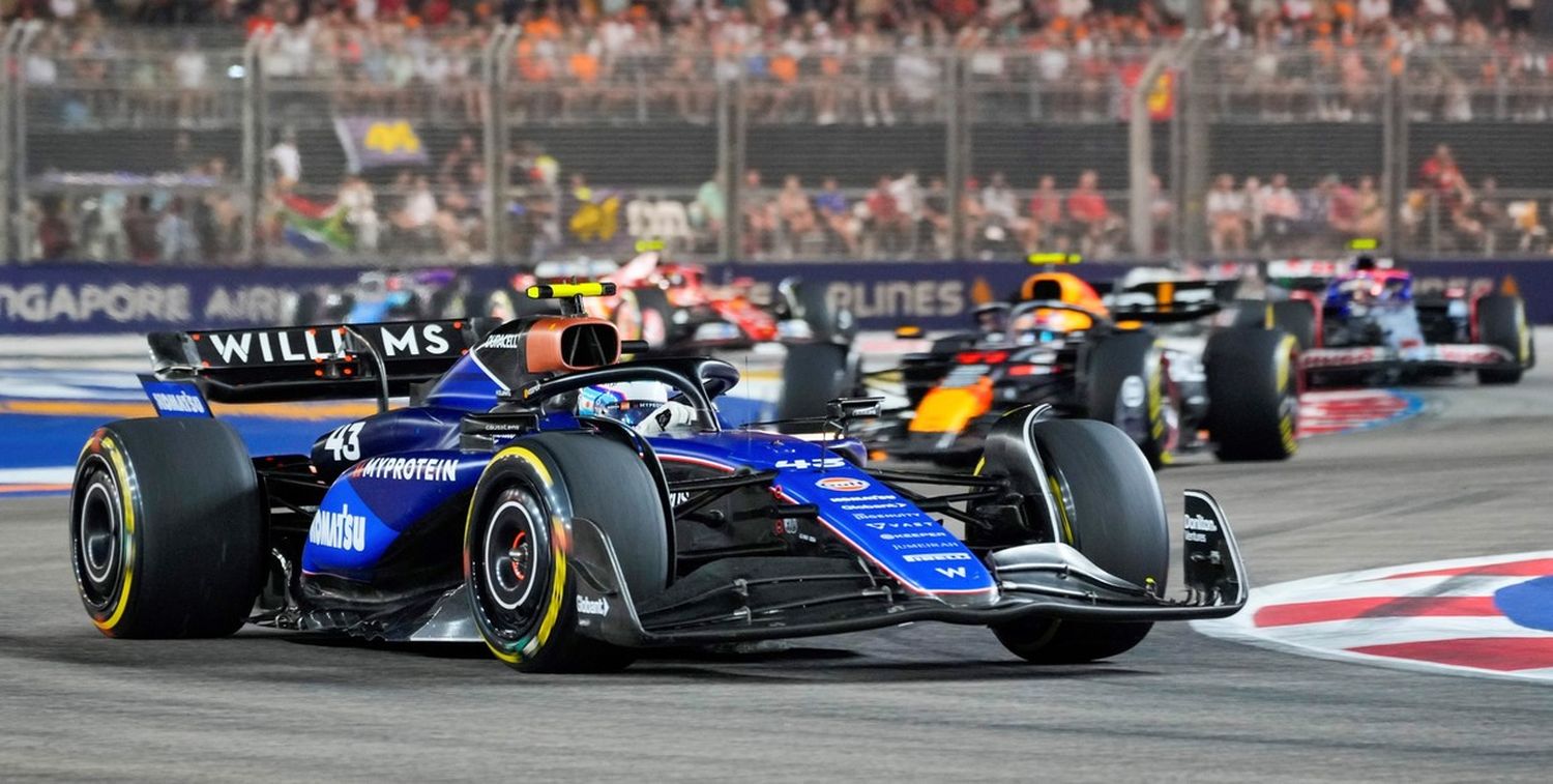 Franco Colapinto redondeó otra gran carrera y terminó 11° en el Gran Premio de Singapur de la Fórmula 1