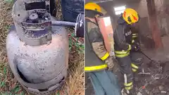 Una mujer fue hospitalizada al explotar una garrafa