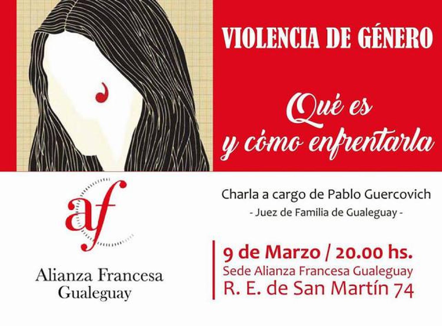 Charla sobre violencia de género en Alianza Francesa