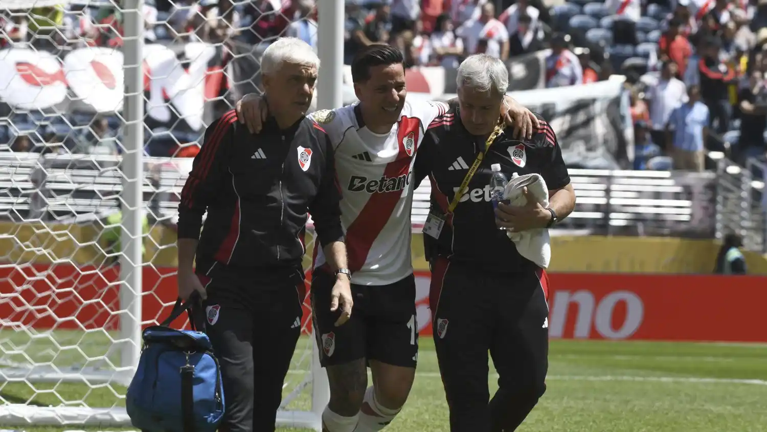 Driussi, el día de su lesión.