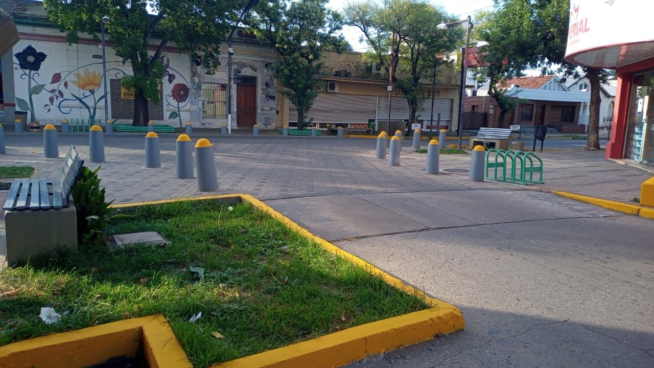 Las mejoras en la esquina de Belgrano y Rivadavia.
