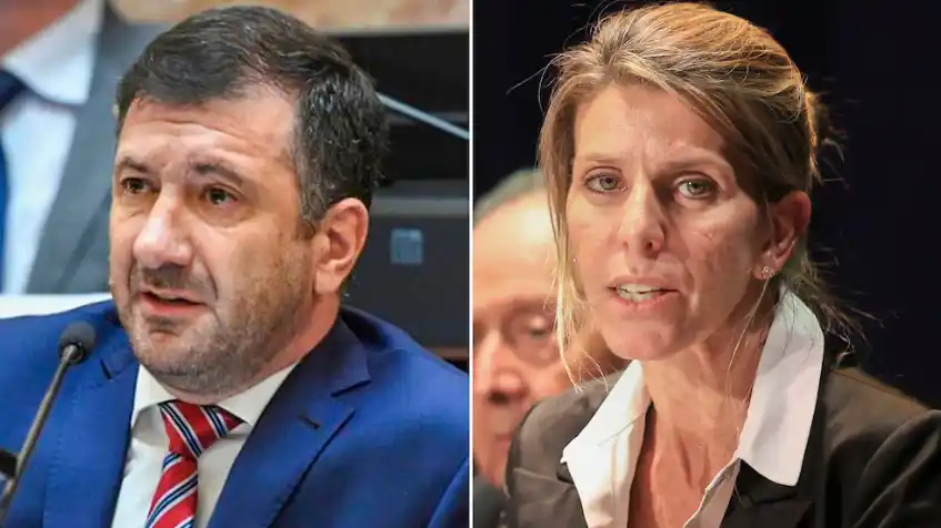 Senador Edgardo Kueider y la jueza federal Sandra Arroyo Salgado.