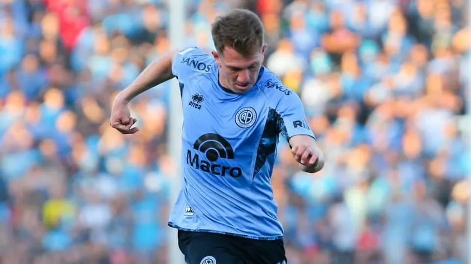 Esteban Rolón, titular en el equipo de Belgrano que se medirá ante Sarmiento