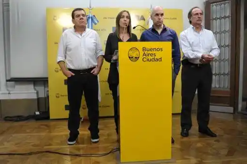 Borda: Conferencia de prensa de Vidal y Larreta tras los incidentes y represión
