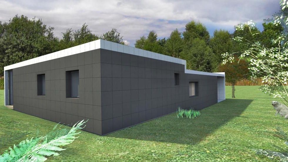 Construcción a partir del reciclaje de etiquetas de botellas