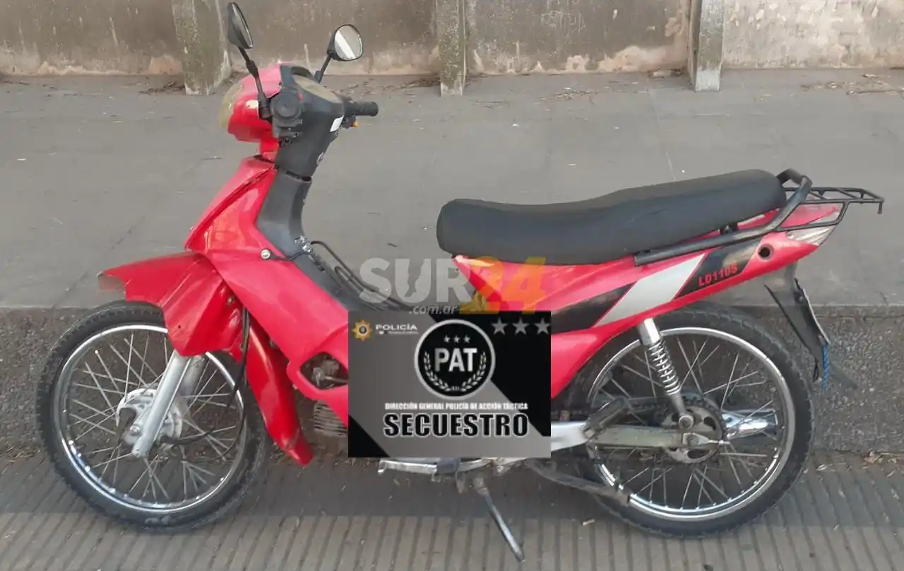 Agentes de la PAT recuperaron una moto robada en 2021