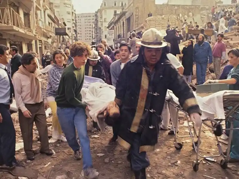 Atentado a la AMIA. Foto: Julio Menajovsky