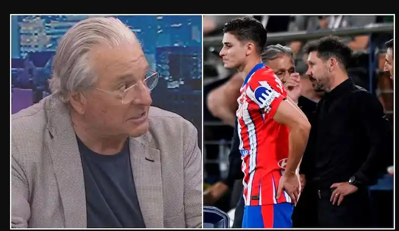 Un periodista fulminó al Cholo Simeone por las malas actuaciones de Julián Álvarez en el Atlético Madrid