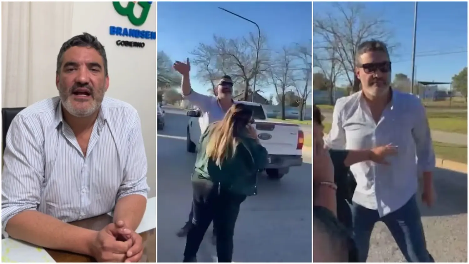 Qué dijo el intendente de Brandsen tras la bochornosa pelea callejera que protagonizó con un concejal de su espacio