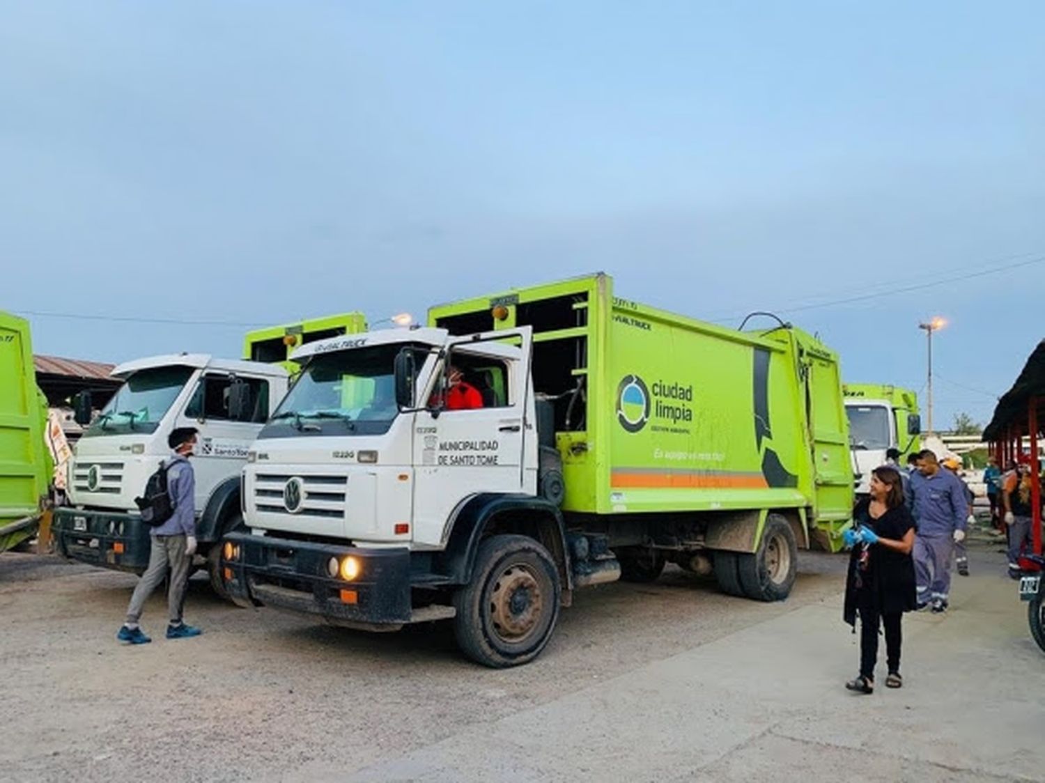 Qüesta acompañó a empleados que realizan servicios esenciales