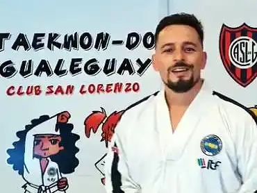 Enseñanza de taekwondo en club San Lorenzo